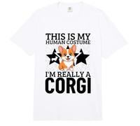 This is My Human Costume I'm Really A Corgi Comfort Colors Adult Heavyweight T-Shirt