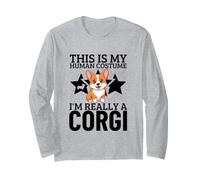 This is My Human Costume I'm Really A Corgi Long Sleeve T-Shirt