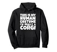 This Is My Human Costume I'm Really A Corgi Pullover Hoodie