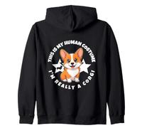 This Is My Human Costume I'm Really A Corgi Zip Hoodie