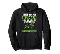 This Is My Human Costume I'm Really A Coyote Halloween Wolf Pullover Hoodie