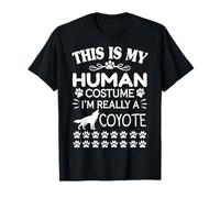 This is My Human Costume I'm Really A Coyote Halloween Wolf T-Shirt