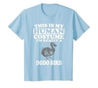 This is My Human Costume I'm Really A Dodo Bird T-Shirt, Youth, Baby Blue, Large