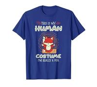 This is My Human Costume I'm Really A Fox Lover T-Shirt, Men, Royal Blue, Large
