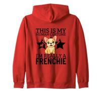 This Is My Human Costume I'm Really A French Bulldog Zip Hoodie
