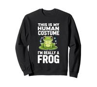 This Is My Human Costume I'm Really A Frog Sweatshirt