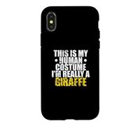 This is my Human Costume I'm Really a Giraffe Case for iPhone X/XS