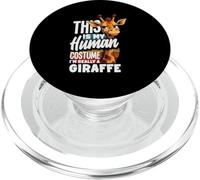 This Is My Human Costume Im Really A Giraffe Halloween PopSockets PopGrip for MagSafe