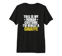 This is My Human Costume I'm Really a Giraffe Premium T-Shirt