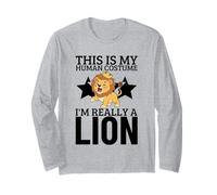 This is My Human Costume I'm Really A Lion Long Sleeve T-Shirt