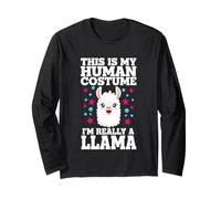 This is My Human Costume I'm Really A Llama Long Sleeve T-Shirt
