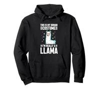 This Is My Human Costume I'm Really A Llama Pullover Hoodie