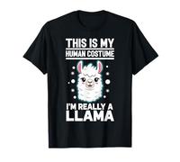 This is My Human Costume I'm Really A Llama T-Shirt