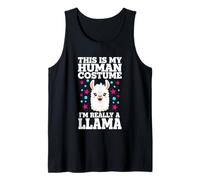 This is My Human Costume I'm Really A Llama Tank Top
