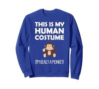 This Is My Human Costume I'm Really a Monkey Halloween Sweatshirt