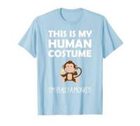 This Is My Human Costume I'm Really a Monkey Halloween T-Shirt