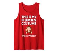 This Is My Human Costume I'm Really a Monkey Halloween Tank Top