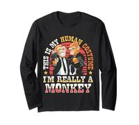 This is My Human Costume I'm Really A Monkey Long Sleeve T-Shirt