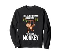 This Is My Human Costume I'm Really A Monkey Sweatshirt