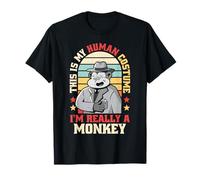 This is My Human Costume I'm Really A Monkey T-Shirt