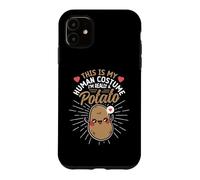 This Is My Human Costume I'm Really A Potato Funny Halloween Case for iPhone 11