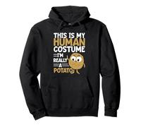 This Is My Human Costume I'm Really A Potato Funny Halloween Pullover Hoodie