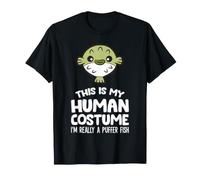 This is My Human Costume I'm Really A Puffer Fish T-Shirt