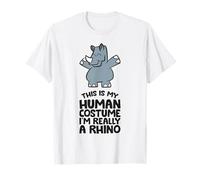 This is My Human Costume I'm Really A Rhino Rhinoceros T-Shirt
