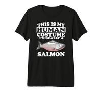 This is My Human Costume I'm Really a Salmon Fish Premium T-Shirt
