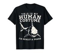 This is My Human Costume I'm Really a Shark Value Graphic T-Shirt, Men, Black, XL