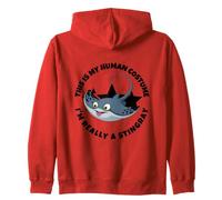 This Is My Human Costume I'm Really A Stingray Zip Hoodie