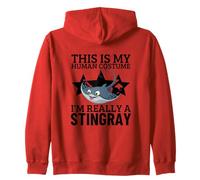 This Is My Human Costume I'm Really A Stingray Zip Hoodie