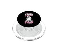 This Is My Human Costume I'm Really A Swan Funny Halloween PopSockets PopGrip for MagSafe