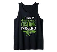 This is My Human Costume I'm Really A T-Rex Halloween Dino Tank Top