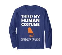 This Is My Human Costume I'm Really A Tamarin Long Sleeve T-Shirt