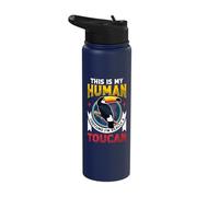 This is My Human Costume I'm Really A Toucan Stainless Steel Insulated Water Bottle