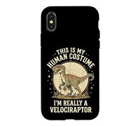This Is My Human Costume I'm Really A Velociraptor Case for iPhone X/XS