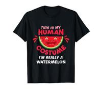 This is My Human Costume Im Really A Watermelon Halloween Value Graphic T-Shirt