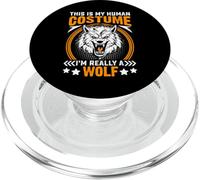 This Is My Human Costume Im Really A Wolf PopSockets PopGrip for MagSafe