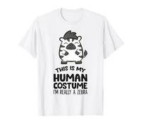This is My Human Costume I'm Really A Zebra T-Shirt
