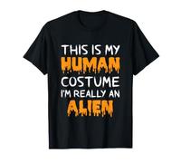 This is My Human Costume I'm Really an Alien Funny Halloween T-Shirt