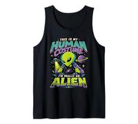 This is My Human Costume I'm Really an Alien Funny Vintage Tank Top