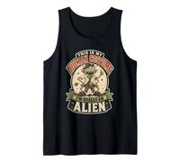 This is My Human Costume I'm Really an Alien Funny Vintage Tank Top