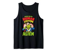 This is My Human Costume I'm Really an Alien Funny Vintage Tank Top