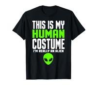This is My Human Costume I'm Really an Alien Halloween Kids T-Shirt