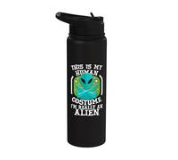 This is My Human Costume I'm Really an Alien Stainless Steel Insulated Water Bottle