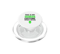 This Is My Human Costume I'm Really An Alien UFO Alien Head PopSockets PopGrip for MagSafe