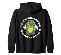 This Is My Human Costume I'm Really An Alligator Zip Hoodie