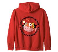 This Is My Human Costume I'm Really An Anglerfish Zip Hoodie