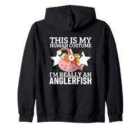 This Is My Human Costume I'm Really An Anglerfish Zip Hoodie